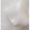 Nice 60” Width White Solid Shaggy Long Pile Faux Fur