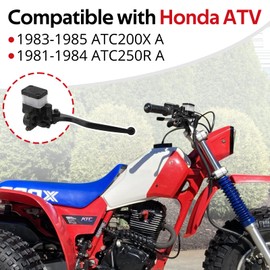 JAVIK Front Brake Master Cylinder Assembly for Honda ATC200X 1983 1984 1985 ATC250R 1981 1982 1983 1984, OEM#45500-961-023 45500-965-013