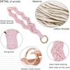 BIHRTC Macrame Keychain Wristlet Bracelet Keychains Wrist Keychain Wristband Key