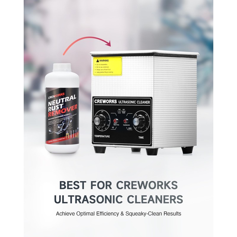 CREWORKS Heavy Duty Rust Remover, 34 fl oz Rust Dissolving