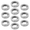 eMagTech Pack of 10 Lock Nuts Made of 304 Stainless