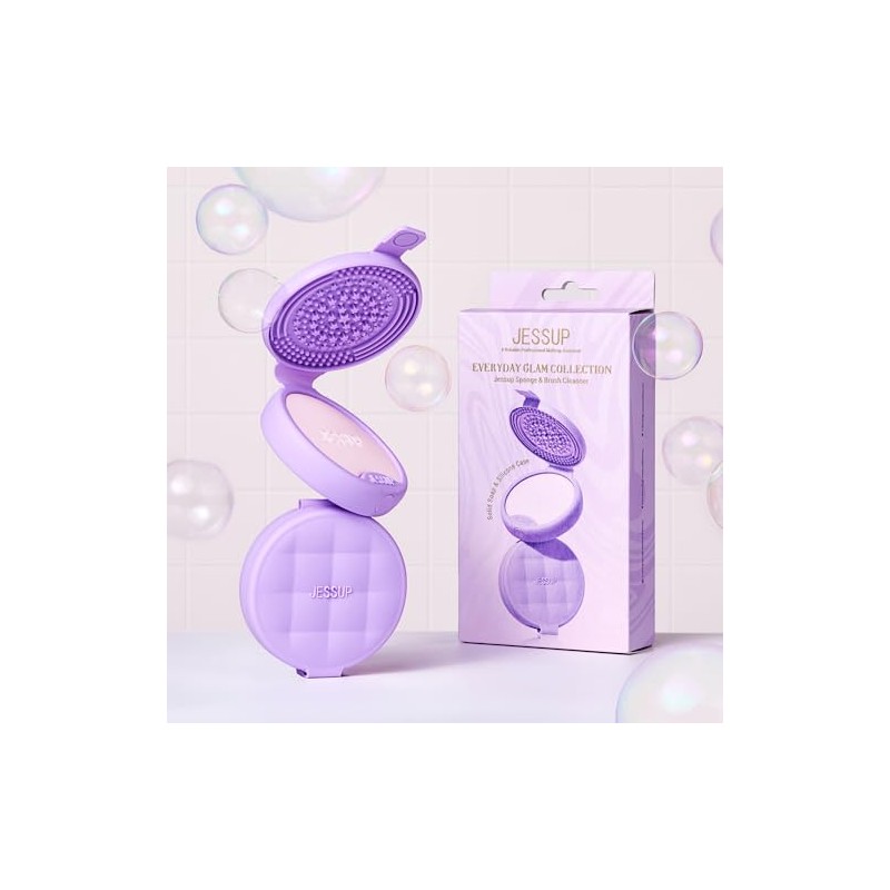 Jessup Alfombrilla Limpiadora de Brochas de Maquillaje de Silicona con