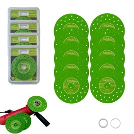 Diamond Chamfering Saw Blade for Angle Grinder,Rock Slab Grinding Disc,Glass Cutting Disc（10 Pieces） 4-1/2" X 7/8-inch Cutter, Cutting and Grinding Ceramics Glass Rock,Slab Crystals Tile and Jade