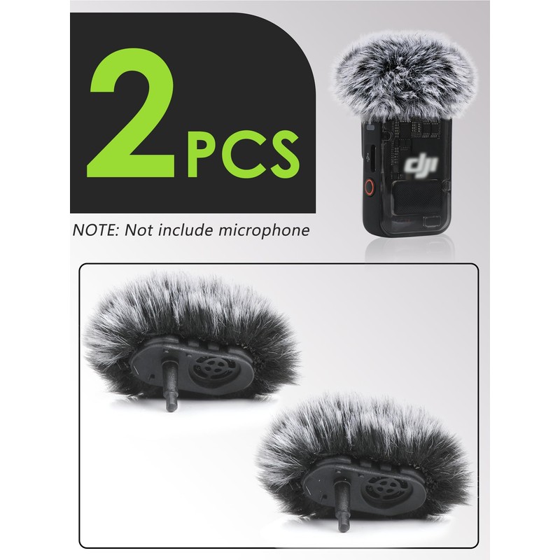 YOUSHARES Furry Pop Filter Compatible with DJI MIC 2/OSMO POCKET