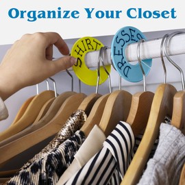 Set of 30 Color Closet Dividers for Hanging Clothes – Clothing Rack Dividers for Organization