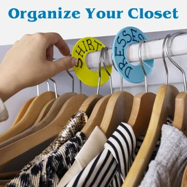Set of 30 Color Closet Dividers for Hanging Clothes – Clothing Rack Dividers for Organization