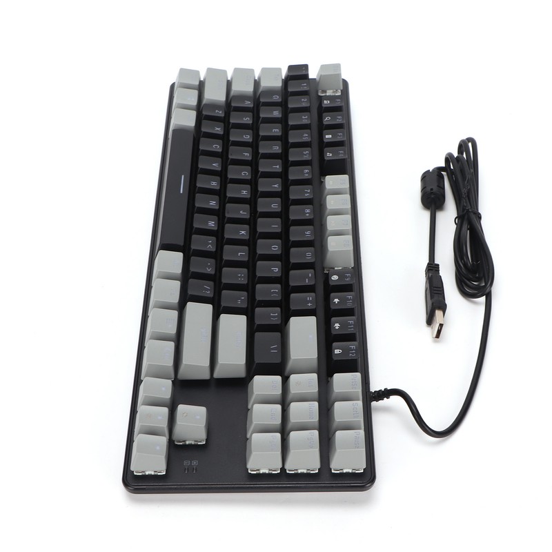 87 Key Mechanical Keyboard RGB Backlight Blue Switch Quick Response