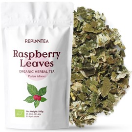 Raspberry Leaf Tea Organic 100g (50 Cups) | Rubus idaeus, Pure Dried Loose Herbal Tea REPLANTEA