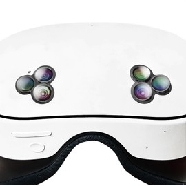 GIOPUEY [Complete Protection Camera Protection Compatible with Meta Quest 3S, [Double Protection] Metal Ring + Protective Glass, Camera Protection - Black