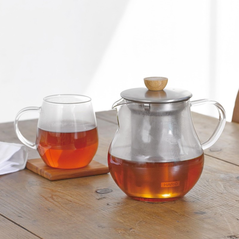 HARIO TPC-45HSV Tea Pitcher, 15.2 fl oz (450 ml), Heat