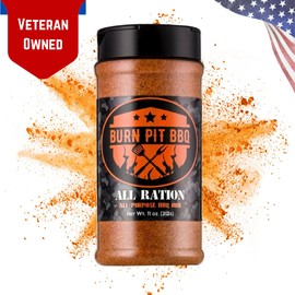 Burn Pit BBQ Seasoning – All Purpose BBQ Rub – Versatile All-Purpose Meat Rub – Natural, No Artificial Ingredients – Perfect for Pork, Chicken, Beef, Vegetables, and More