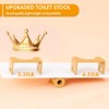 Beinilai Foldable Toilet Stool,7 Inches Poop Stool for Bathroom,Bamboo Toilet