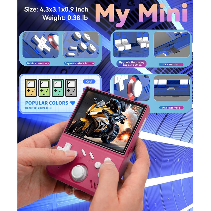 My Mini Handheld Game Console 3.5-in 640*480 IPS OCA Screen