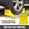 SECURITYMAN Heavy Duty Wheel Chocks (2 Pack) - Durable, Non-Slip,