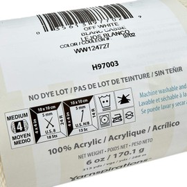 Caron Simply Soft Yarn, Off White