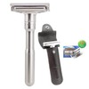 Travel Double Edge Safety Razor, River Lake RZ700 Long Handle