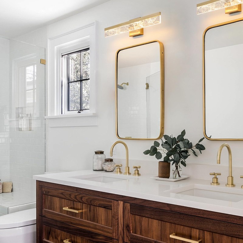 AIJIASI Gold Vanity Light - 24 Inch Modern Bathroom Light