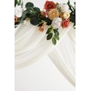 Floroom Wedding Arch Draping Fabric 2 Panels 20Ft Ivory Chiffon