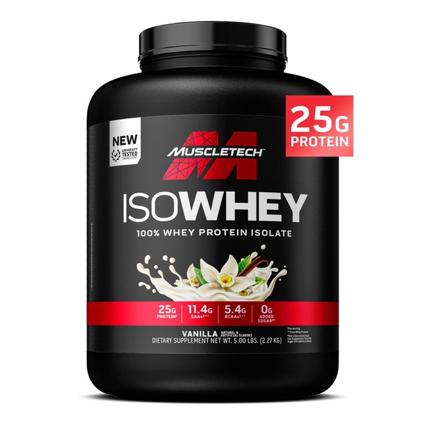 MuscleTech ISO Whey Isolate Protein Powder, Vanilla - Post Workout