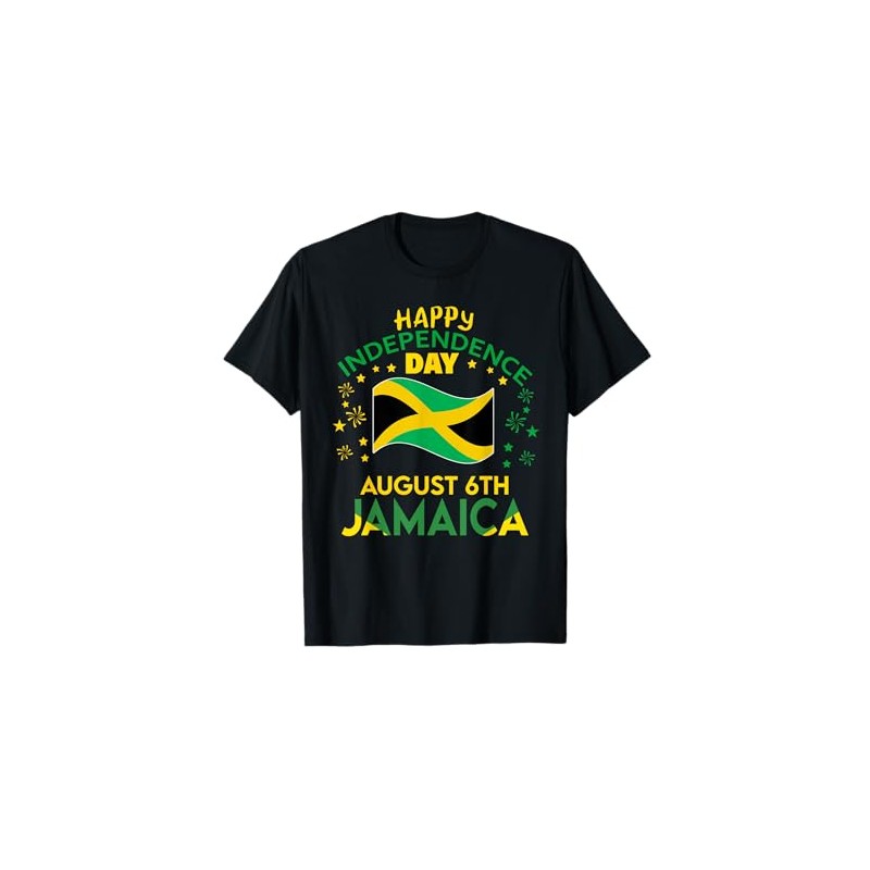 Jamaica 63rd Independence Day Jamaican Pride Jamaica Flag T-Shirt