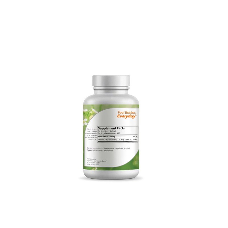 Zeiler Zaller Vitamin D3 5000 IU - 120 Softgels (120