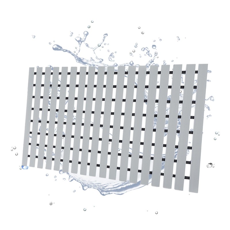 SHIMOYAMA Shower Floor Mat, Non Slip Bathtub Mat with Double-Sided