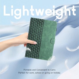 CASAFUNY Case for Honor Pad 10 12.1 2025, PU Leather Multi-Angle Folio Protective Case for Honor Pad 10 12.1 2025 Tablet Case for Honor Pad 10 12.1 Inch Protective Case, Green