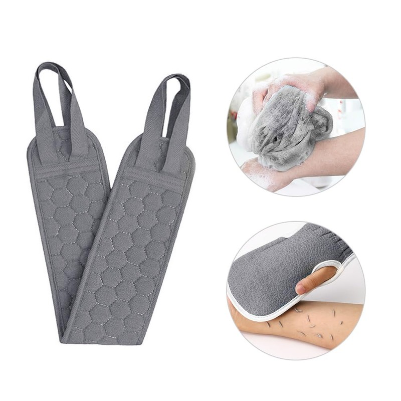 Yuka Washing, Rubber Back Scrub, Mud Gloves, Avalanched, Double-sided Use,