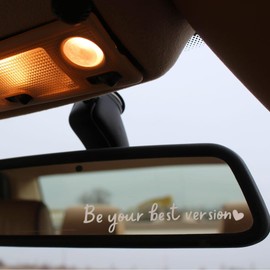 Motivational Stickers 6-Pack, Rearview Mirror Decals, Inspirational Quotes