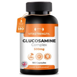 Glucosamine and Chondroitin Complex – 180 High Strength Capsules with MSM, Collagen, Hyaluronic Acid and Boswellia – Contributes to The Maintenance of Normal Immune System – Made in UK