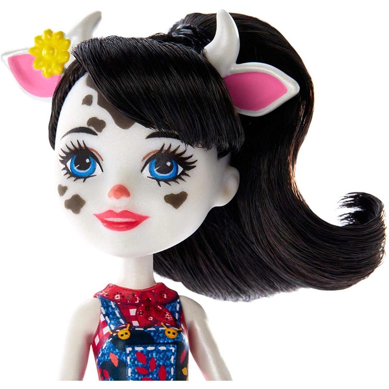 Enchantimals GJX44 Cambrie Cow Doll with Ricotta & Family