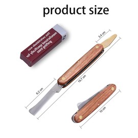 STOUCLA Grafting tool, foldable, multifunctional double blade grafting garden tool with stripper