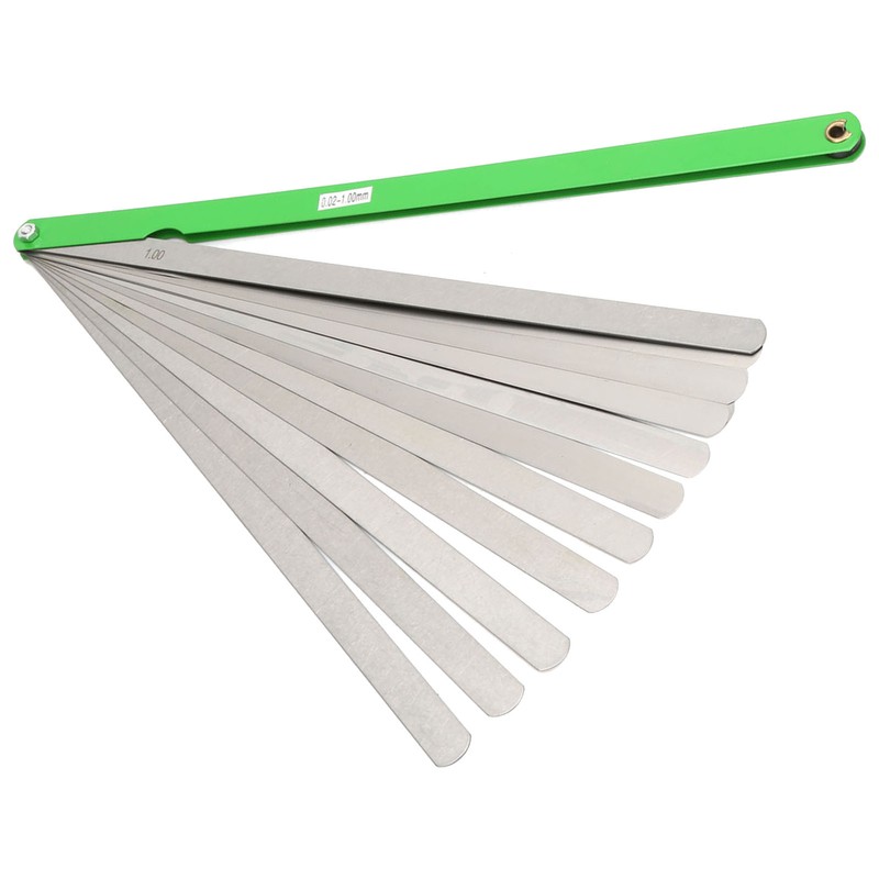 300mm Gap Feeler Gauge 17 Blades Metric 0.02-1mm Thickness Stainless