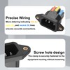 JSADZKJ IEC C14 Solderless Quick-Connect Panel-Mount Plug, 10A 250V C14