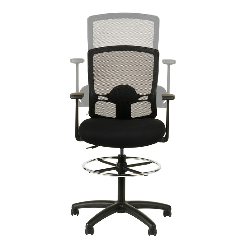 Alera ALE Etros Series Mesh Stool, Black