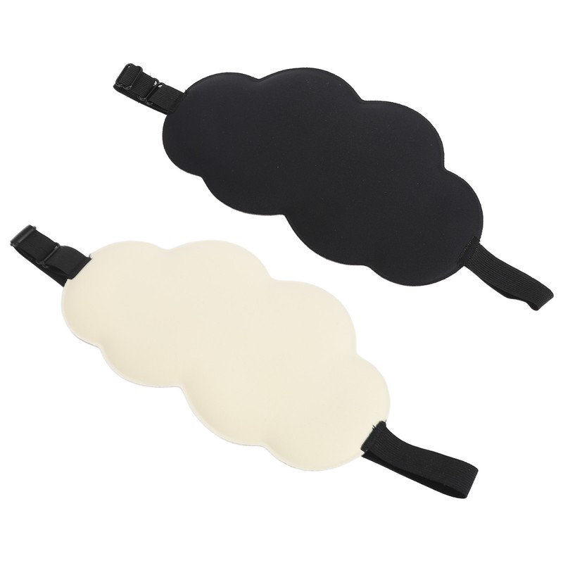 2Pcs Sleep Eye Shade Cloud Shape Versatile Comfortable Breathable Skin