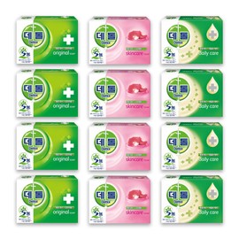 Dettol antibacterial soap 3 types mixed original + daily care + skin care 100g 12 pieces / 데톨 항균비누 3종 혼합 오리지널+데일리케어+스킨케어 100g  12개