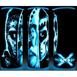 Unbranded Glow in the Dark Jason X Friday the 13th Horror Cup Mug Tumbler 20oz