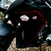 Elektroplate 2 Mini American Flag OEM Chrome Emblems for Motorcycles,