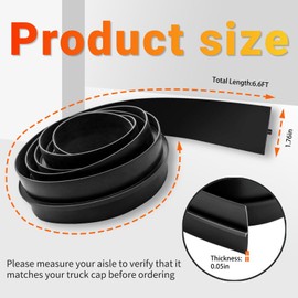6.5 FT Truck Cap Rubber Weather Seal with T-Channel,Double Leaf Bottom Rear Door Frame Seal Strip，Fit for Truck Car Camper Boat RV Doors Home Applications, Replacement Part 4017020000