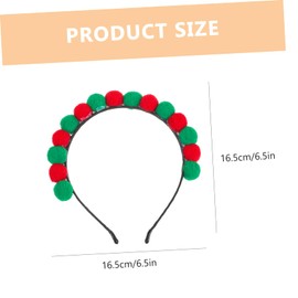 Healvian 3pcs Christmas Headbands for Women Fuzzy Hair Hoops Red Xmas Hair Accessories for Parties Cosplay and Holiday Celebrations