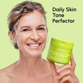 MAREE MAREE Blemish Toner Polishes - Daily Facial Radiance Toner Polish - Witch Hazel Pads Acne Face Toning - Acne Skin Care with BHA Salicylic Acid - Blemish Clearing Witch Hazel Wipes