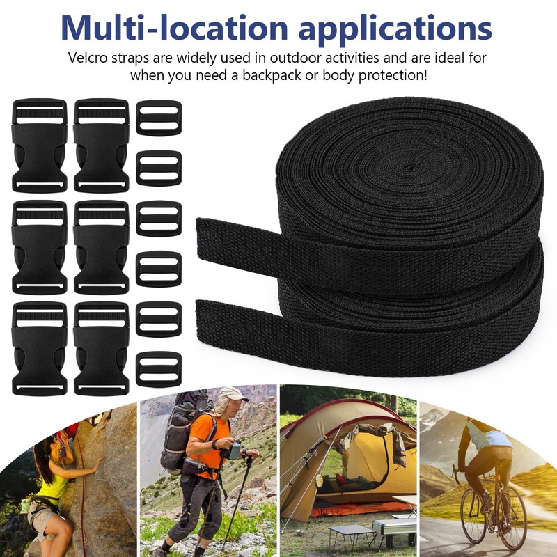BREANIFULL 20 m Webbing 25 mm Nylon Webbing Strap with