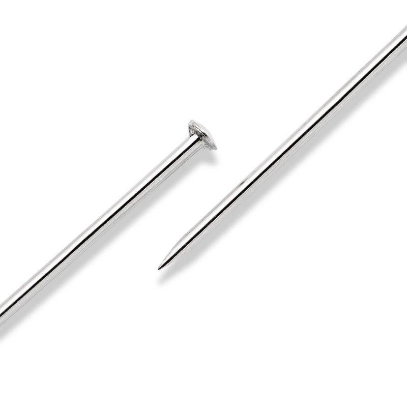 Prym Headpins, Silver, 16 x 0,65 mm, silberfarbig, 25 g