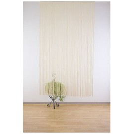 narumikk のれん ポリヒモスクリーン ベージュ 150cm幅 19-969