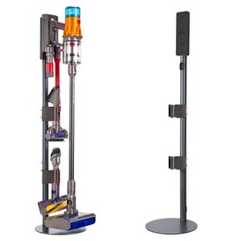 Sllolsupport Vacuum Stand Compatible for Dyson V7V8V10V11V12V15and slim, Metal Storage-Bracket-Stand-Metal-Holder Removable Storage Clips, Hidden Cable Design,Convenient for Storage and Charging
