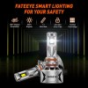 ‎FateEye Fateeye H11/H8/H9 LED Light Bulbs 240w 40000LM 6500K Cool