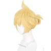 Short Blonde Anime Cosplay Wig Male Blonde Virtual Singer Costume