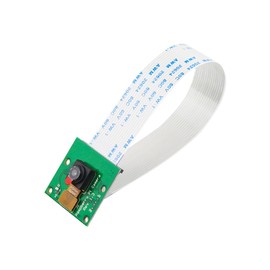 Camera for Raspberry Pi, Compatible with Raspberry Pi Models 3 B, 2, 1, Full HD 1080p Video, 5MP Photography 2592 x 1944 Pixels, Includes 15 cm Ribbon Cable, Ideal for DIY Projects and Educational