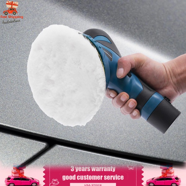 Electric Car Polisher Buffer Sander Waxer Kit Variable 6-Speed 6"